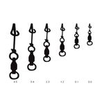 Mustad Ultrapoint Fastach Clips with Ball Bearing Swivel Size 1.2 8 Clips
