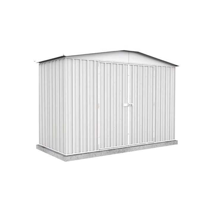 Absco Sheds 3.00mW x 1.44mD x 2.06mH Surfmist Double Door Regent Garden Shed 