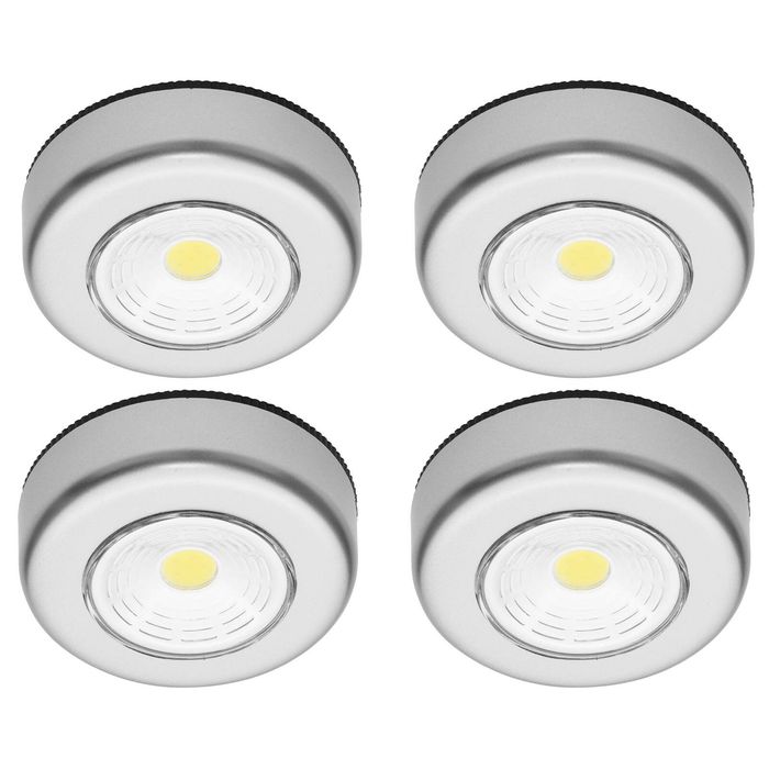 Click LED Puck Lights – 4 Pack