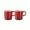 Le Connoisseur Set Of 2 Espresso Cups 90ml 6x6cm Red Baccarat