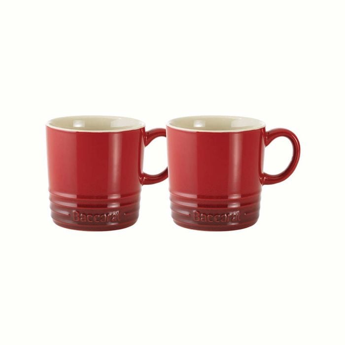 Le Connoisseur Set Of 2 Espresso Cups 90ml 6x6cm Red Baccarat