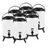 SOGA 8X Stainless Steel Insulated Beverage Dispenser with Tap 14L White