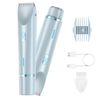 Catzon 2 in 1 Electric Shaver for Women Rechargeable Electric Razors for Leg Arm Underarm-Blue