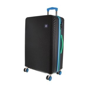 Gap Stripe Travel Hard-shell Suitcase Medium Luggage 67x46cm Black