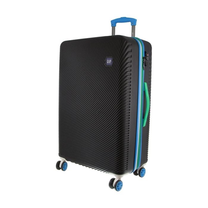 Gap Stripe Travel Hard-shell Suitcase Medium Luggage 67x46cm Black