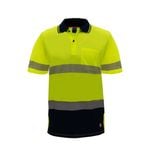 Citeco Yellow Hi Vis Short Sleeve Polo - Large