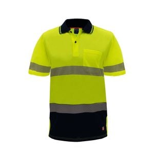 Citeco Yellow Hi Vis Short Sleeve Polo - Medium