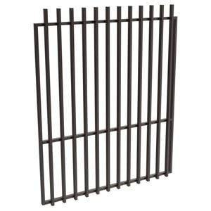 ProtectorAl 1201-1500 x 1800mm Black Satin Aluminium Batten Garden Gate