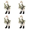 4PK Urban Christmas Goose Hanging Decoration 11cm White/Sage Assorted