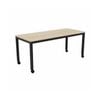 Olg Axis Mobile Table Black Frame Nordic Maple Top L2400mm X W1200mm