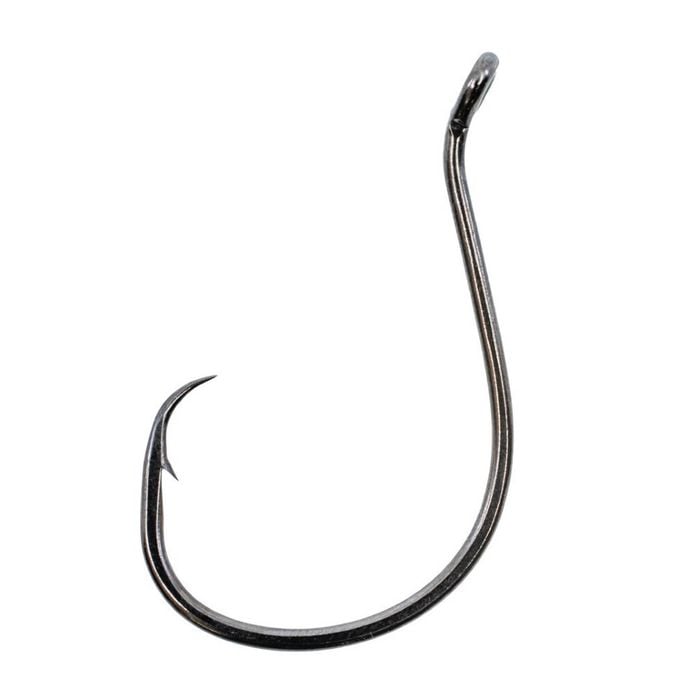25 Pack of Size 3/0 Shogun T490 Black Octopus Circle Fishing Hooks - Chemically Sharpened