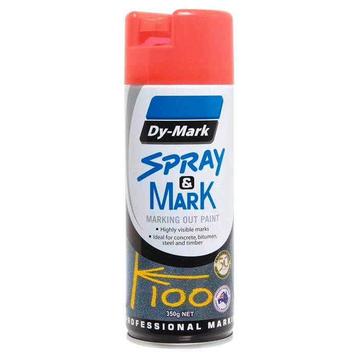 Dy-Mark 350g Fluoro Orange Spray And Mark Paint