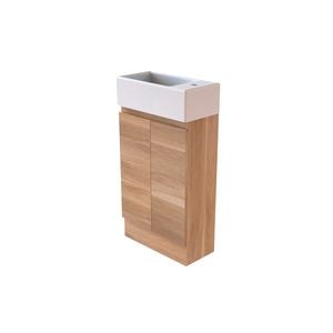 Stein 480 x 240 x 745mm Light Select Floor Standing Handleless Compact Vanity
