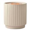 Waxworks Cream Pinstripe Citronella Candle