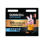 Duracell AAA 1.5V Optimum Battery - 10 Pack