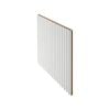 3000 x 1200mm 12mm Lining Panel White MDF Primed Scallop 22.5mm