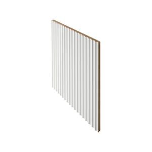 3000 x 1200mm 12mm Lining Panel White MDF Primed Scallop 22.5mm