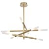 Telbix Pinta Contemporary Pendant Hanging Lamp Light Metal Acrylic Gold Matte