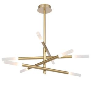 Telbix Pinta Contemporary Pendant Hanging Lamp Light Metal Acrylic Gold Matte