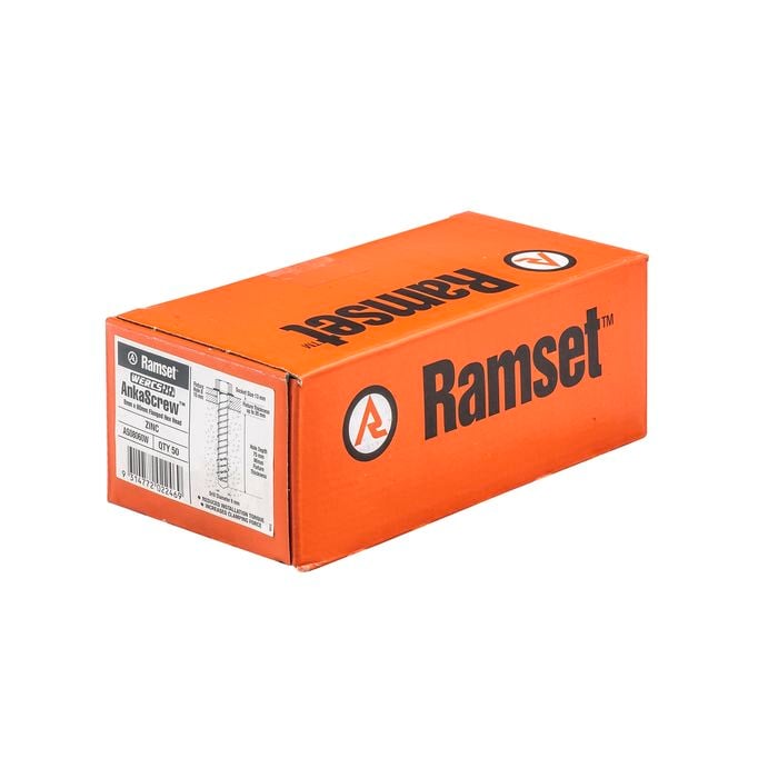 Ramset 8 x 60mm Galvanised AnkaScrew Masonry Anchor - 50 Pack
