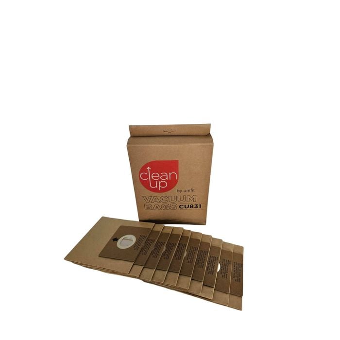 CleanUp 10x Paper Vacuum Bags for Hoover, Volta, Kambrook, Airflo, Samsung, LG & More