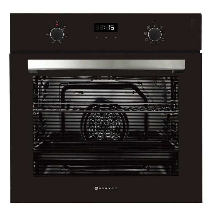 Parmco 600mm 76L Black 8 Function Electric Oven