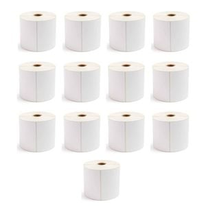 13x Rolls X 400 Label Stickers 102x150mm - Direct Thermal White Shipping Labels
