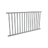 ProtectorAl 0901 - 1799 x 950mm Monument Aluminium Flat Top Round Picket Balustrade Panel