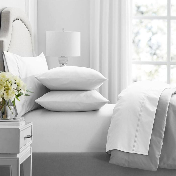 4pc Renee Taylor 1000TC Premium Egyptian Cotton Soft Sheet Set Snow Queen