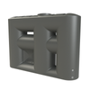Melro Tanks 3000L Slate Grey Slimline 3060 Poly Water Tank