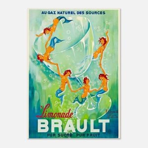 Galrie Brault Lemonade Vintage Advertising Poster Retro Framed Art Print for Home Decor, Poster Only, 50 x 70cm (20 x 28inch)