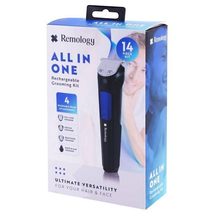 14pc Remology All In One Rechargeable Cordless Electric Trimmer Grooming Kit