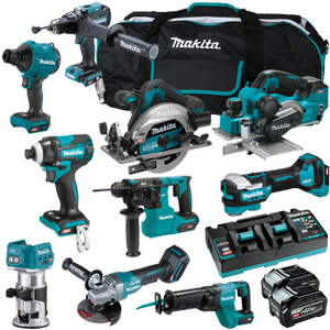 Makita XGT 40V 10 Piece Combo 4.0Ah Kit