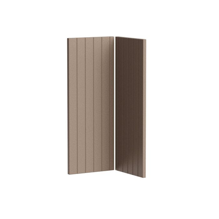 Kaboodle Raw Board V-Groove Corner Wall Cabinet Doors - 2 Pack