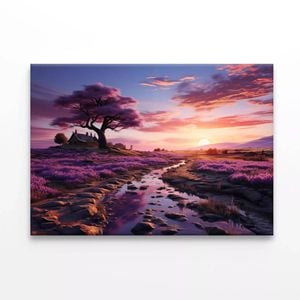 Serene With a Stream, Mountains  Print 100% Australian Made 150 x 100cm  (Stretched)