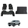 AUSGO Floor Mats & Boot Liner Set for Nissan Patrol GU Y61 1997-2015 Car Floor Liners Cargo Mat