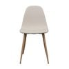 Milford 4pcs Set Dining Chair Premium Fabric Upholstery Natural
