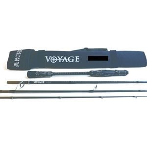 Bone Voyage 4 Piece Baitcaster Travel Rod - High Modulus Carbon Fishing Rod (Length/Line Rating:6'5/8-16lb)
