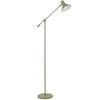 Telbix Olav Modern Standing Floor Lamp Light Metal Green Satin