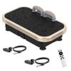Advwin 200 Speed Vibration Plate Exercise Machine with Push-up Handles for Home - 6 Preset Workouts, 150kg Capacity Gold