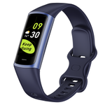 Bluetooth Fitness Tracker Smart Watch Body Thermometer Temperature BPM Monitor - Blue