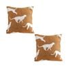 SOGA 2X 50cm Throw Pillows – Brown and White Cheetah Animal