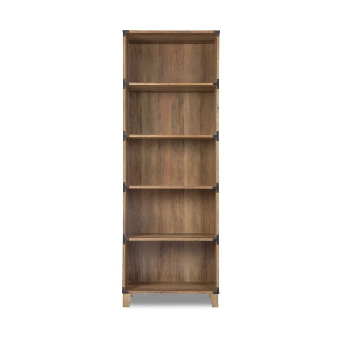 Maestro Furniture Zephyr Wooden 5-Tier Bookcase Display Shelves Rustic Oak