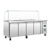 Polar U-series Four Door Refrigerated Gastronorm Saladette Counter - Ct395-a