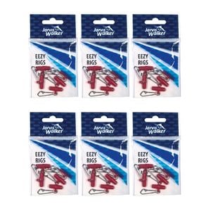 6x 5 Pack of Small Jarvis Walker Eezy Sinker Rigs