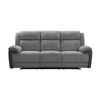 Southwest 3 Seater Electric Recliner Fabric Sofa Lounge Graphite Grey