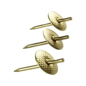 Everhang 24kg Brass Plated Heavy-Duty Picture Hanging Simplicity Hook - 3 Pack