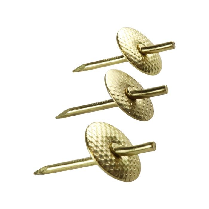 Everhang 24kg Brass Plated Heavy-Duty Picture Hanging Simplicity Hook - 3 Pack