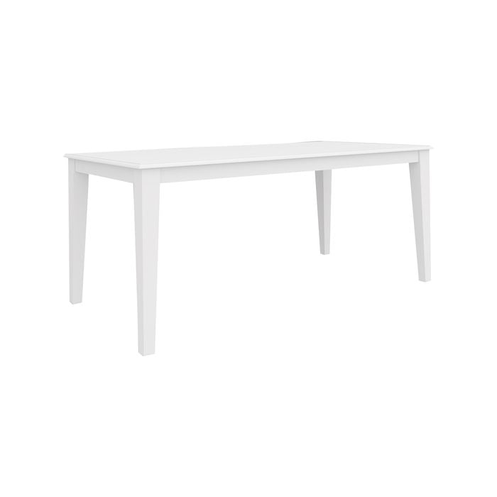 Daisy Dining Table 180cm Solid Acacia Timber Wood Hampton Furniture - White