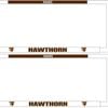AFL Car Number Plate Frame Set Of Two - Hawthorn Hawks - Front/Back